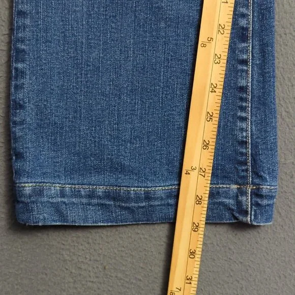 7 For All Mankind Jeans Women's 28 Blue Dojo NYD Denim Flare Wide Leg Denim - Picture 8 of 14